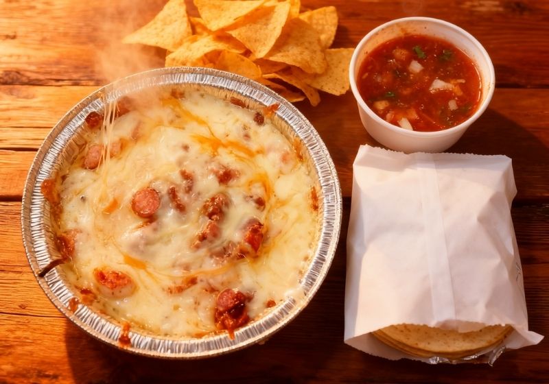Queso Flameado at Rancheros